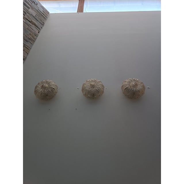 1970s Bubble Wall Sconces attributed to Helena Tynell for Glashütte Limburg, 1970s, Set of 3 For Sale - Image 5 of 11