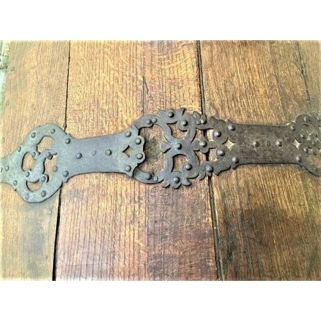 Late 18th Century 18th Century European Large Oak Immigrant Trunk - Signed and Dated 1793 For Sale - Image 5 of 9