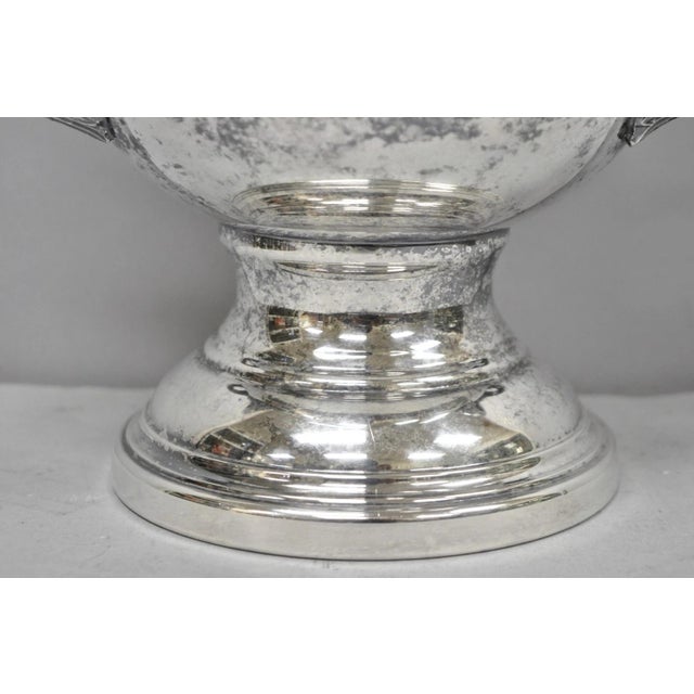 Vintage Victorian Silver Plated Trophy Cup Urn Champagne Chiller Bar Ice Bucket For Sale In Philadelphia - Image 6 of 16
