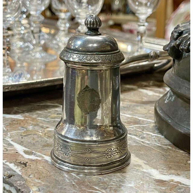 Early 20th Century Silver-Plated Pepper Mill from Christofle For Sale - Image 3 of 9