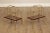 High Quality Pair of Shell Decorated Magazine Stands with Cherry Shelf and Brass Racks on Cabriole Legs