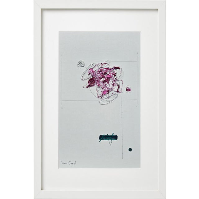 Framed Organic Modern Minimalist Flower Study | Botanical Painting | Herbarium Wall Art For Sale - Image 4 of 7