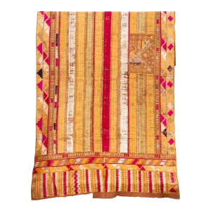 Fine Multicolor Tribal Antique Phulkari Throw