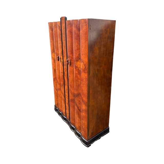 Art Deco Fluted Double Wardrobe, 1930 For Sale - Image 10 of 11