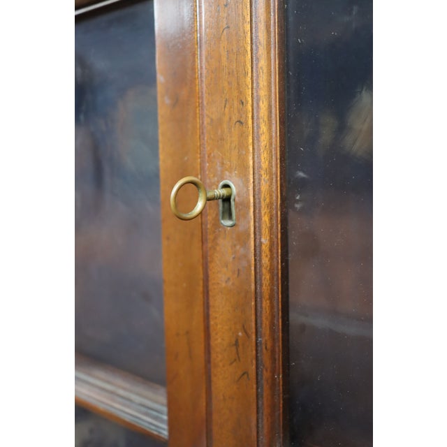 Statton Mahogany Step Back Dutch Cupboard For Sale - Image 10 of 17