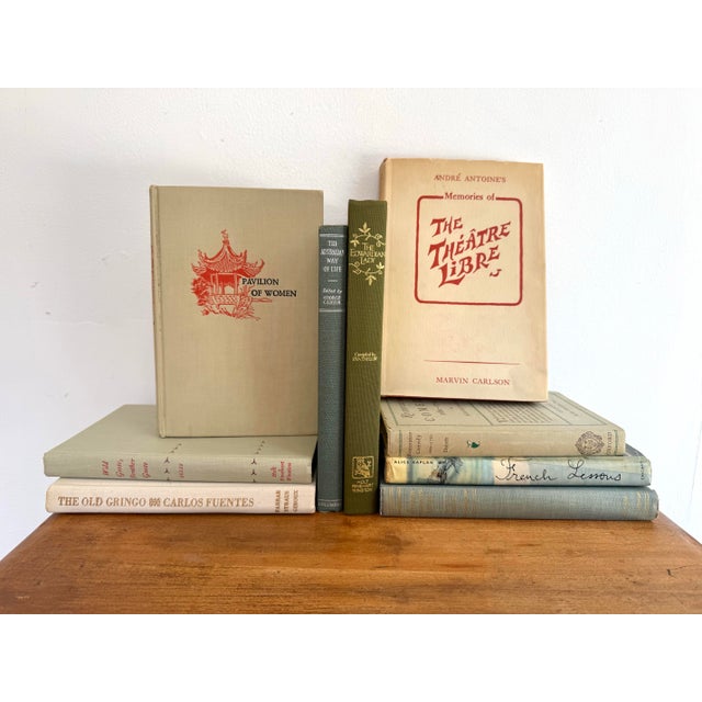 Rustic European Cozy Bedside Book Set of 9 For Sale - Image 3 of 4