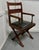 Arts & Crafts X-Frame Mahogany Desk Chair, 1880s For Sale - Image 3 of 7