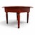 Mid 20th Century Mid-Century Hand-Painted Magnolia Round Farmhouse Dining Table, 57 Inch For Sale - Image 5 of 15