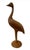Mid-Century Modern Mid-Century Modern Vintage Hand-Carved Teak Wood Crane Shorebird Sculpture – 37" For Sale - Image 3 of 12
