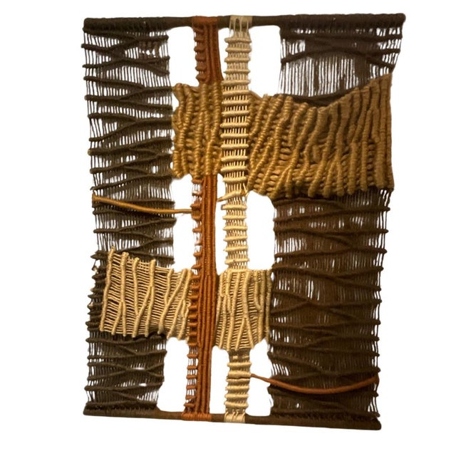 Curated visual reference: Gallery Detail: Vintage Natural Fibers Dimensional Wall Hanging