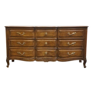 Henredon Furniture Custom Folio Two French Provincial 65" Triple Dresser 3-3400 For Sale