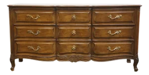 Henredon Furniture Custom Folio Two French Provincial 65" Triple Dresser 3-3400