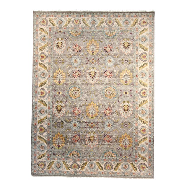 Cara Oushak Rug, Gray 2.5x10 For Sale