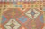 Shabby Chic Vintage Wool Geometric Maimana Kilim,4'10"x6'5" For Sale - Image 3 of 4