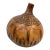 1960s Large and Decorative African Gourd With Elephant Herd Design For Sale