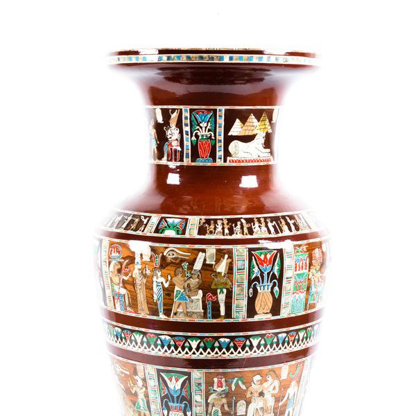Egyptian Floor Vase/Urn Chairish