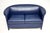 Blue Vintage Two-Seater Sofa in Leather from Wittmann, 1980 For Sale - Image 8 of 12
