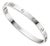 Cartier, Love Medium Model Bangle Bracelet, 18k White Gold, Size 18 For Sale
