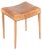 Patinated Leather and Oak Stool, 1950s For Sale