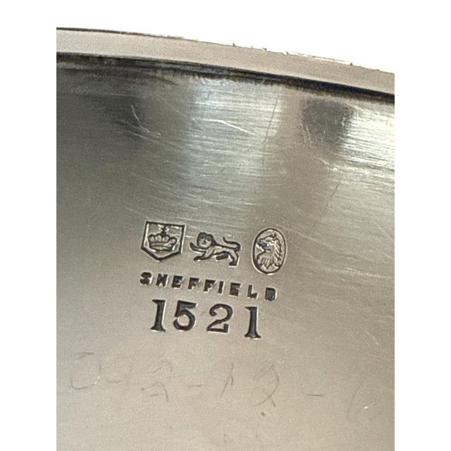 Vintage Sheffield Silverplate Pierced Gallery Serving Tray For Sale - Image 10 of 11