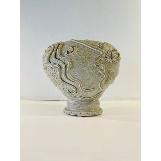 1990s 1990s David Farnsworth Abstract Face Sculpture For Sale - Image 5 of 13