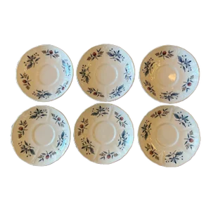 Wedgwood Williamsburg Potpourri Saucers- Set of 6