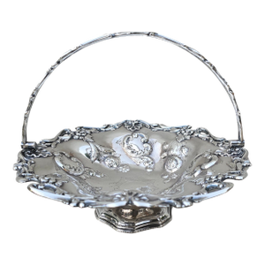 Early 20th Century Victorian Silver Plated Cake Basket