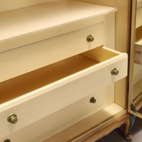 Wood Lacquered and Painted Style Wardrobe For Sale - Image 7 of 14