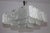xxx-large chandelier from Kalmar, model "Karlstein", glass hanging: square glass plates of cast dispersion glass, 20...