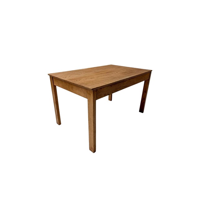 Art Deco Dutch Oak Dining Table by J.A. Muntendam, 1920s For Sale - Image 4 of 12