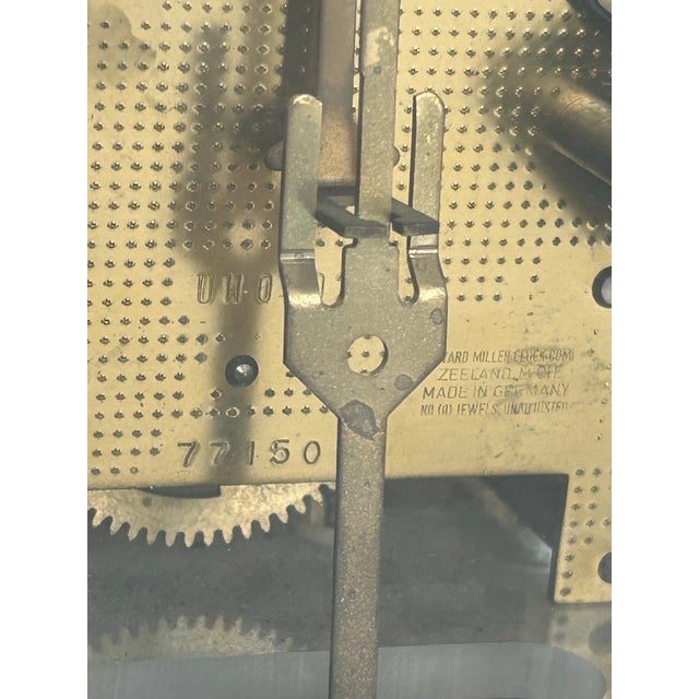 1970s Mid-Century Modern Howard Miller Smoked Lucite Grandfather Clock - Model 677 For Sale - Image 11 of 12