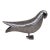 Ecuador Silver Plated Black Eye Engraved Bird Figurine 4622b For Sale