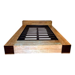 Environment Furniture Beam Bed Queen Size For Sale