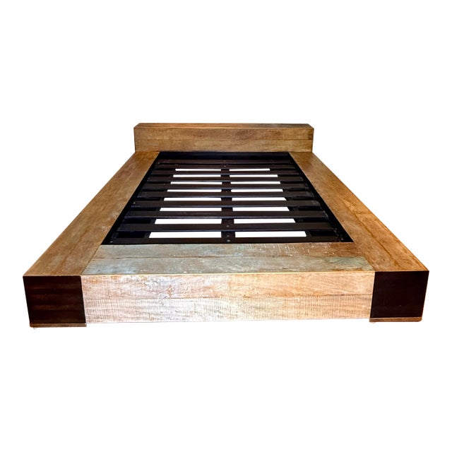 Environment Furniture Beam Bed Queen Size For Sale