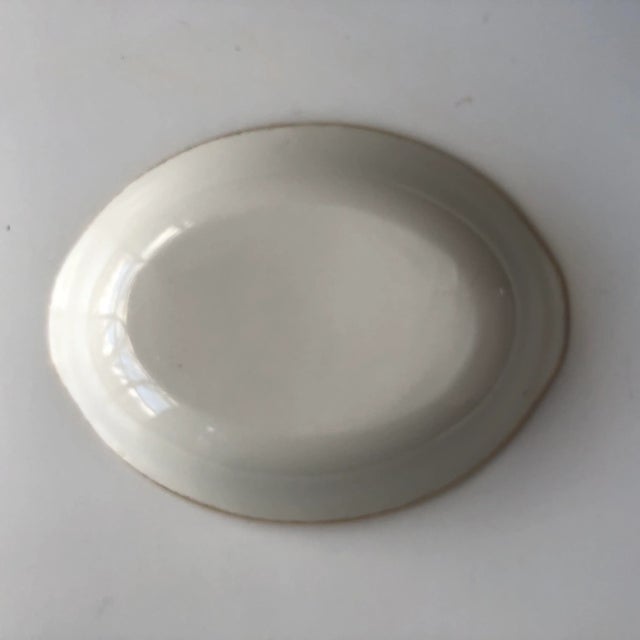 1950s Vintage Gold Filagree Oval Serving Bowl For Sale - Image 5 of 7