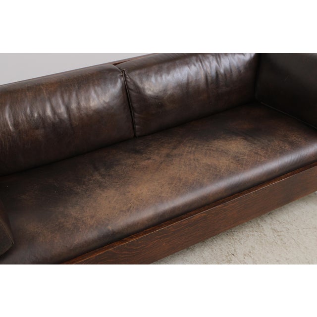 Stickley Mission Oak Settee Sofa For Sale - Image 10 of 18