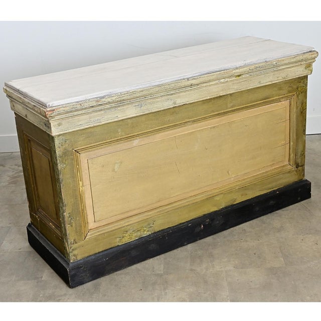 French 19th Century Painted Shop Counter For Sale - Image 10 of 10