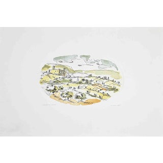 Franco Marzilli, Landscape, Lithograph, 1980s, Lithograph For Sale