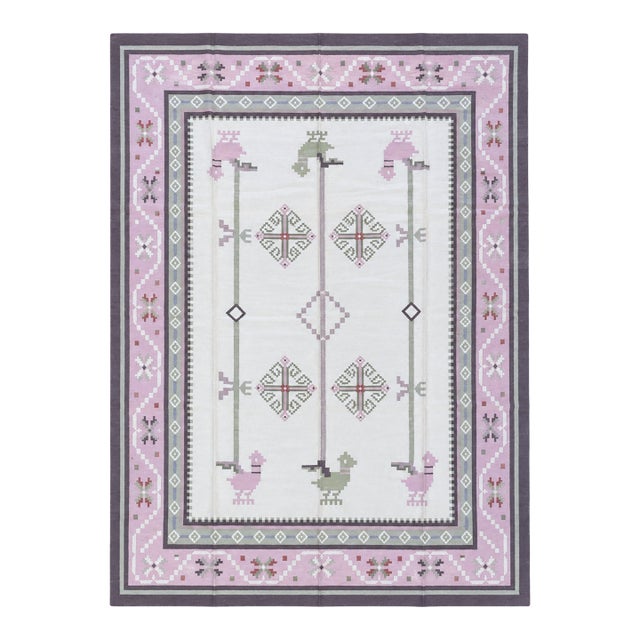 Handmade Indian Dhurrie Kilim | 12x15 For Sale