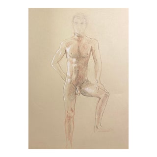 1990s Standing Male Nude by Ron Yrabedra For Sale