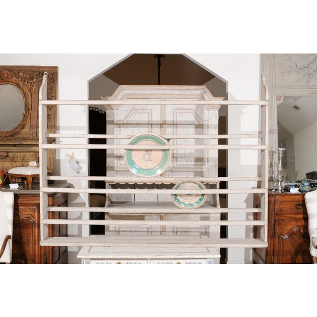 20th Century Swedish Painted Wood Plate Rack Chairish