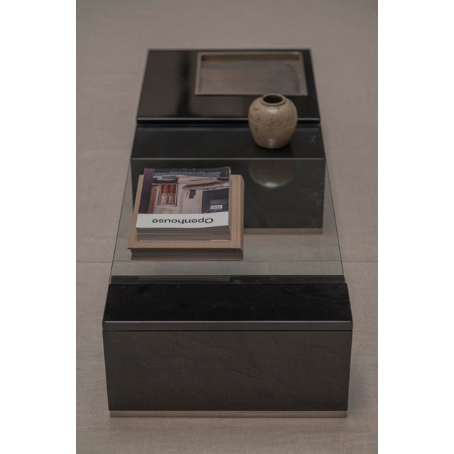 Black Italian Space Age Coffee Table by Cesare Augusto Nava, 1970s For Sale - Image 8 of 18