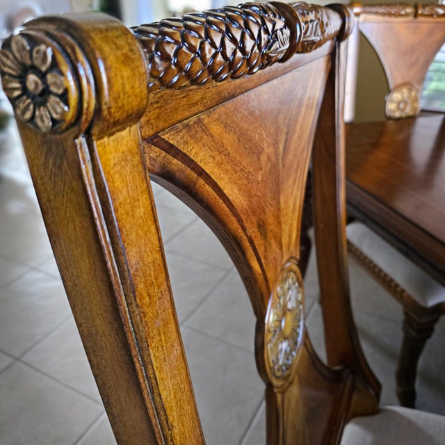 Brown Tommy Bahama Style Dining Chairs, Set of 4 For Sale - Image 8 of 12