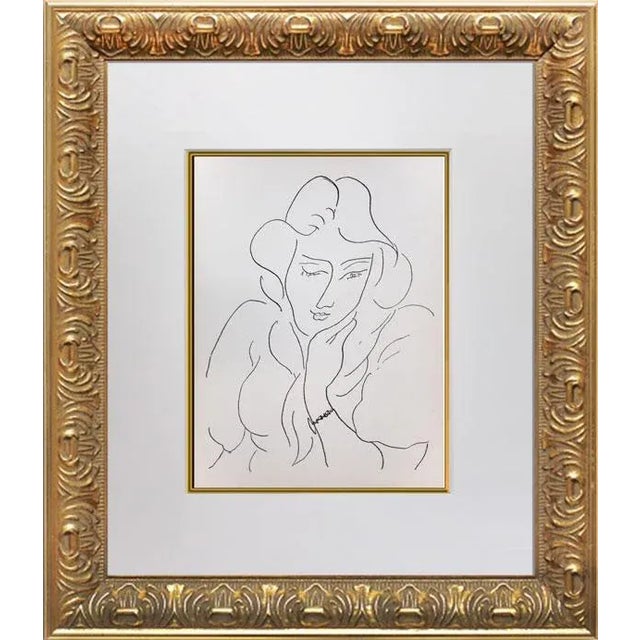 1940s Abstract Henri Matisse Original Lithograph "Lydia" For Sale - Image 5 of 5