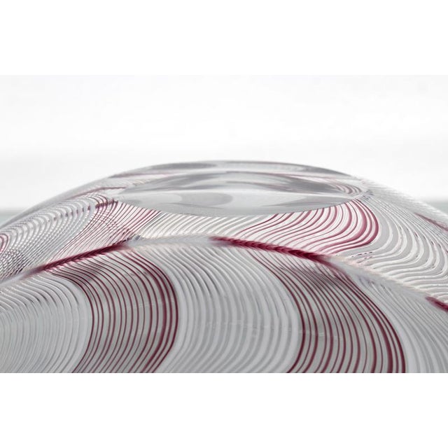 Mid-Century Modern Leaf-Shaped Bowl in Blown Murano Glass by L. Zanetti, 1970s For Sale - Image 11 of 12