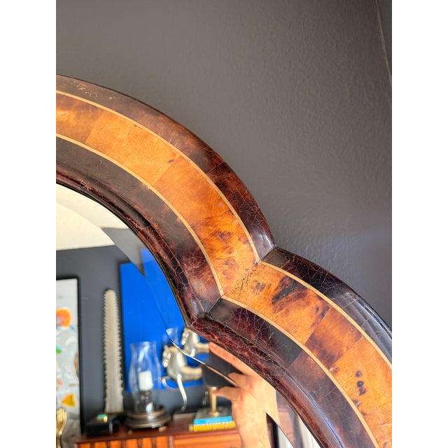 1980s Tessellated Horn Scalloped Mirror For Sale - Image 12 of 12