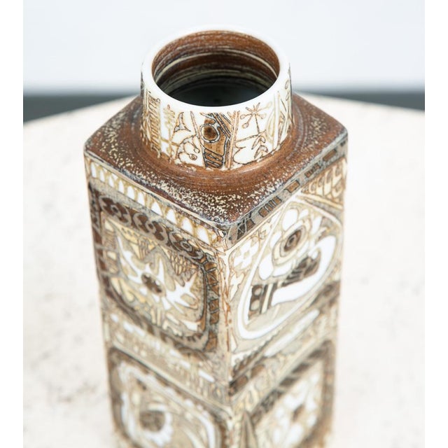 Mid Century Modern Ceramic Vase Royal Copenhagen Nils Thorsson Baca 719 Fajance For Sale - Image 10 of 12