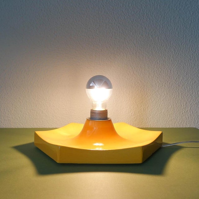 German Wall Lamp in Ceramic, 1970s For Sale - Image 6 of 16