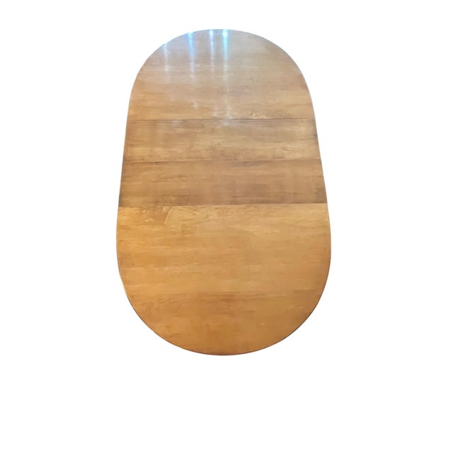 Brown Vintage Pennsylvania House Maple Dining Table With 2 Leaves For Sale - Image 8 of 18