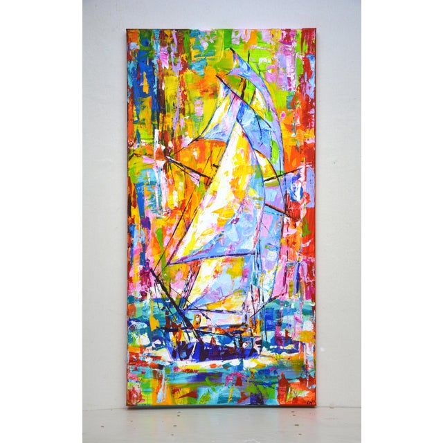 In creating this vivid sailboat scene, I let my brush dance with colors that capture essence and motion. Inspired by...
